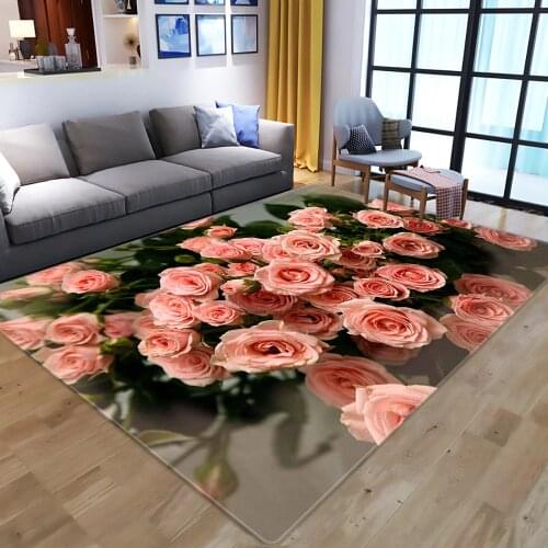 3D Flowers Printing Carpet Child Rug Kids Room play Area Rugs Hallway Floor Mat Home Decor Large carpets for Living Room Bedroom