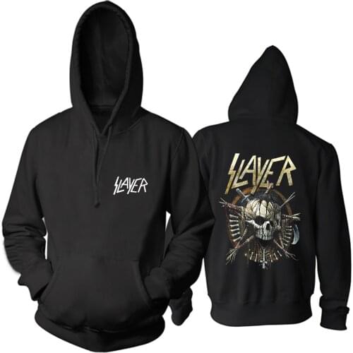 4 Designs American Rock Band Slayer Pollover Sweatshirt Nice Soft Warm Heavy Metal Hoodies Punk Skull Demon Fleece