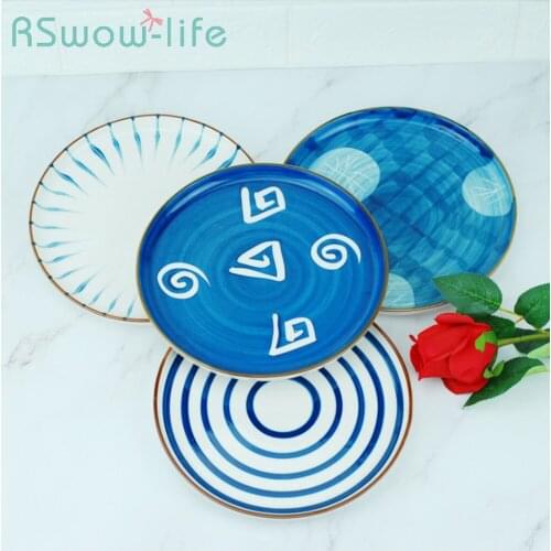 8-inch Ceramic Plate Home Creative Breakfast Plate Ceramic Serving Dishes Kitchen Plates Dessert Plates For Kitchen Supplies