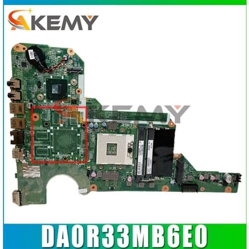 AKemy Laptop motherboard For HP Pavillion G4 G6 G7 G4-2000 G6-2000 G7-2000 Mainboard DA0R33MB6E0 680568-001 680568-501