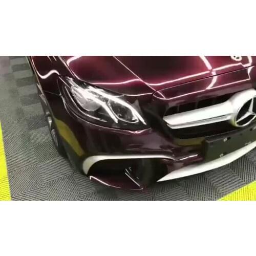 Car vinyl wrap Super bright black rose color change film covering tinted sticker wrapping discoloration pvc 18*1.52M