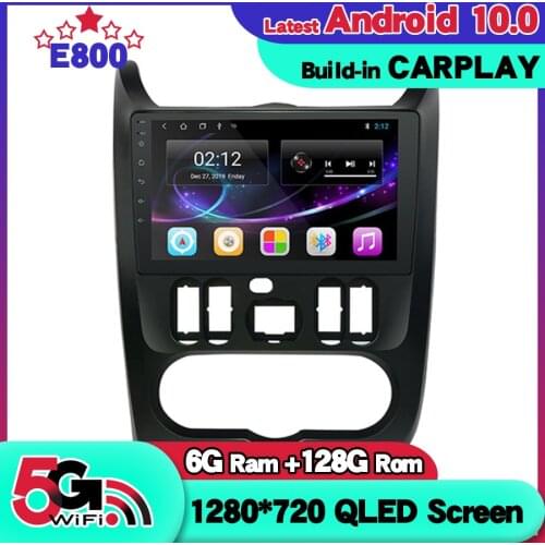 NEW 6GB Ram 128GB Rom Car Radio Navigation GPS For Renault Logan I Sandero Lada Lergus Dacia Duster Android 10 stereo receiver