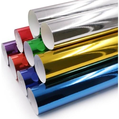 Car styling strechable mirror Chrome Mirror Vinyl wrapping car Sticker film Chrome mirror car decoration Vinyl with air Channels