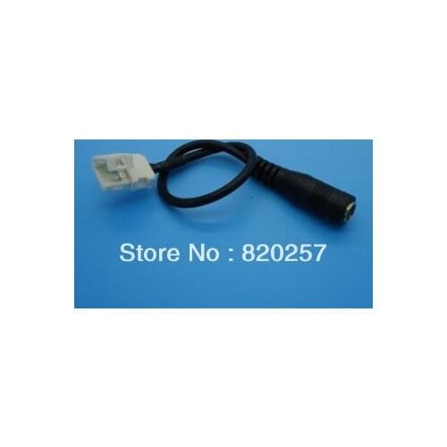 Free shipping 20pcs lot DC power jack connector +white connector 10mm to link power supply and strip section