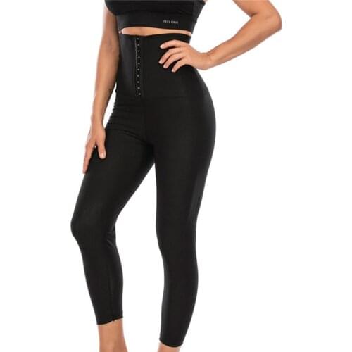 Dropshipping Slimming Tummy Trimmer High Waist Trainer Sports Leggings Women Fitness Tights Belly Control Panties Shapewear