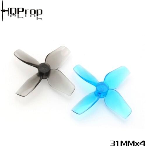 2Pairs HQProp 31MMX4 4-Blade 1.2inch 1mm Shaft Tinywhoop Propeller for RC FPV Racing Freestyle Micro Drones