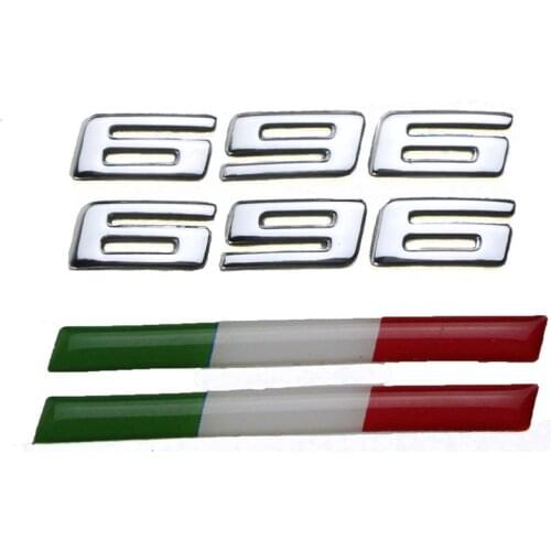 KODASKIN Motorcycle 3D stickers emblem mix Raised 696 decals for Ducati 696 monster 696 One set