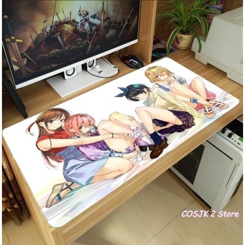 Anime Kanojo Okarishima Rent A Girlfriend Ichinose Chizuru Mouse Pad Thicken Laptop Gaming Mice Mat Anti-Slip Playmat Xmas Gift