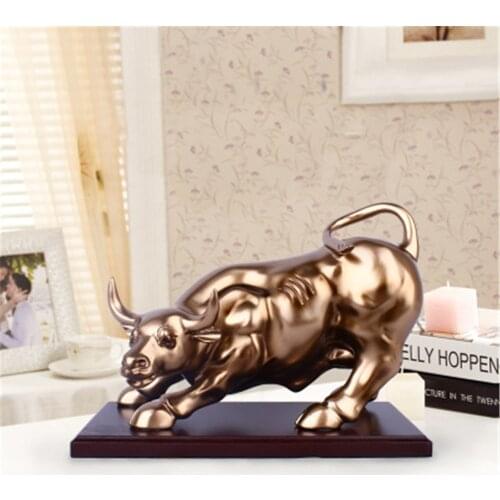 Animal Model Taurus Crafts Statue Art Desktop Decoration Home Decoration Living Room Bookshelf Bedroom Decoration Housewarming