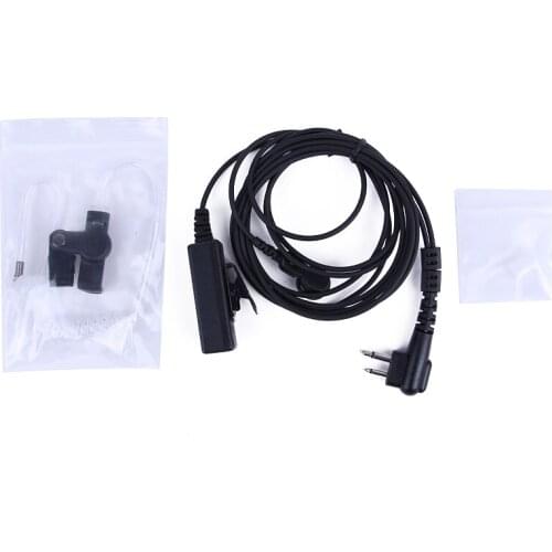 Earpiece Headset Microphone Long PTT 2 Pin for Motorola UHF VHF Ham Radio CLS1413 CLS1450 BC90 Walkie Talkie EP350 GP3688