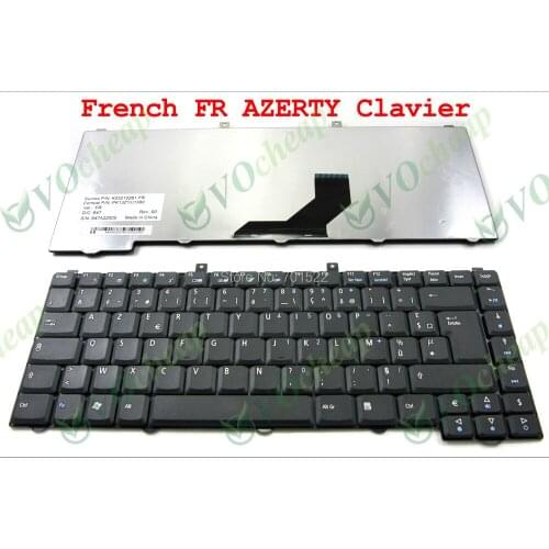 New Laptop keyboard for Acer Aspire 3100 5100 1670 3030 5630 5680 5500 5610 5650 Black FR (French)* keyboard - K032102B1 FR