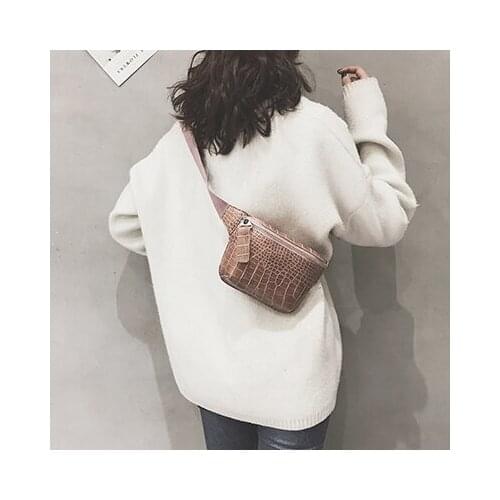 2021 New JinMantang PU Leather Fanny Packs For Women Fashion Ladies Waist Bags Female Small Belt Bag Girls Shoulder Backpack