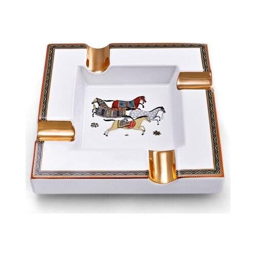 WHOLESALE PRICE! COHIBA 4 ASHTRAYS FAMILY LUXURY CERAMIC CIGAR PORTABLE HOUSEHOLD ASHTRAY OUTDOOR ASHTRAY