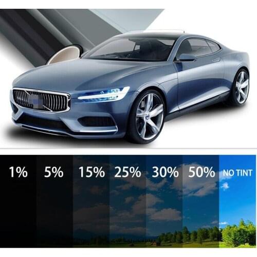 0.75x3M car window insulation film 5% 15% 25% 35% transparent glass explosion-proof shading film UV heat insulation car home