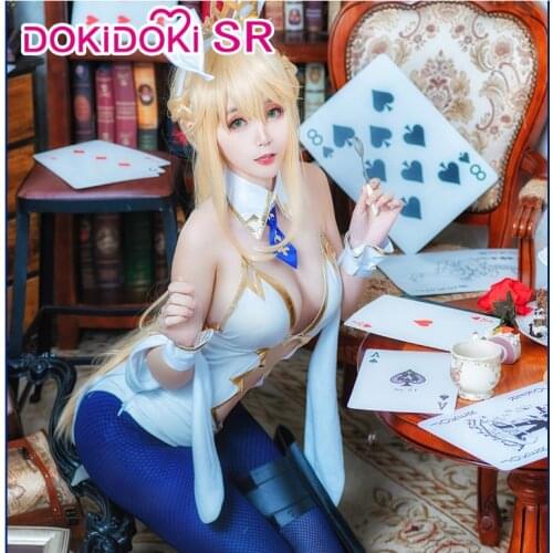 PRE-SALE DokiDoki-R Game Fate/Grand Order Saber Arutoria Pendoragon Costume Game Fate Cosplay Saber Cosplay Bunny Girl Costume