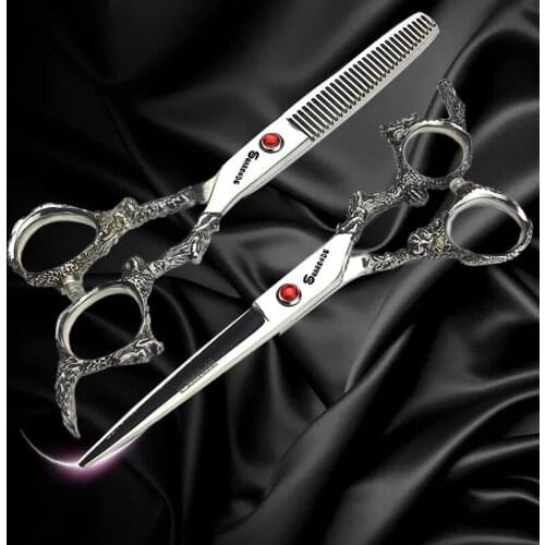 6 inch professional hairdressing scissors barber shop thinning hair cut hairdresser hairdressing scissors