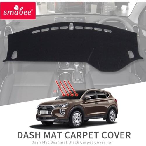 Smabee Anti-Slip Dash Mat for Hyundai Tucson 2019 2020 Accessories Dustproof Dashmat Pad Dashboard Cover Carpet Sun Shade Mats