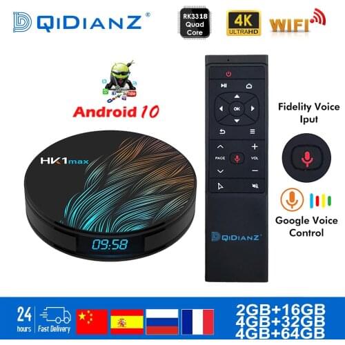 Smart tv box HK1MAX Android 9.0 2.4G/5G Wifi BT 4.0 RK Quad Core 4K 1080P Full HD hk1 max Set-Top Box KD Player