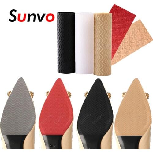 Sunvo Rubber Soles Protector Stickers for Shoes Self-Adhesive Anti-Slip Shoe Sole Repair High Heels Women Outsole Replacement
