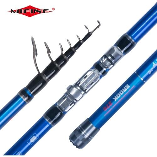 MIFINE WARWOLF Telescopic BOLO Fishing Rod 2.1M/2.4M/2.7M/3M/3.6M Easy to Carry Spinning Fish Hand Sea Fishing 40g