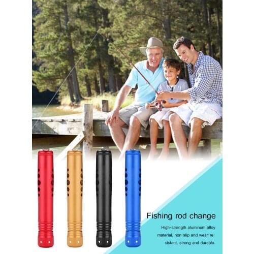 Universal Replaceable Fishing Rod Handle Grip Aluminum Alloy Stream Fishing Rod Handle Kit DIY Light Weight Fishing Rod Change