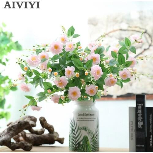 Foreign trade excellent product artificial flower bouquet rose fake flower silk flower wedding tabel home party decoration