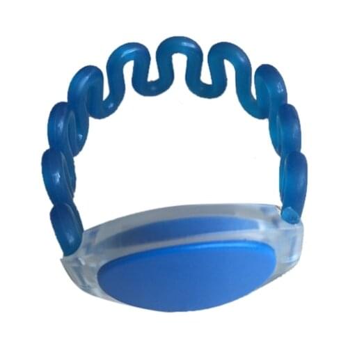 125khz blue plastic rfid wristbands waterproof for swimming pool (pack of 5)