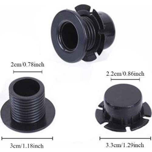 1 Set Obag bag button handle accessories Obag Handle Ladies Shoulder Diagonal Package Accessories Black Plastic Screw Nut