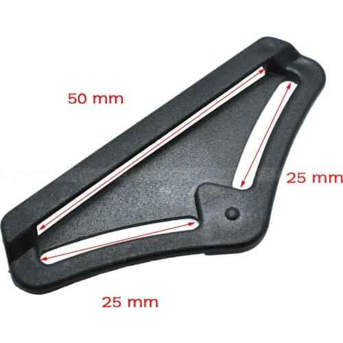 10pcs Belt Strap Buckle Slider Back Pad For Fall Arrest Protection Webbing 25*50mm