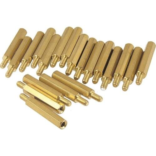 20 pieces M3 Male x M3 Female Thread PCB Stand-off Spacer 30 mm length