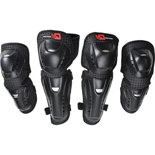 4Pcs Elbow Knee Shin Protective Pads Kit For ATV Motocross Motorcycle