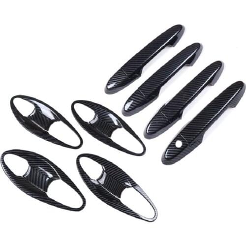 ABS Carbon Fiber pattern Side Door Handle Cover Trim for Honda CITY 2015 2016 2017 2018 2019 2020