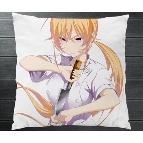Anime Food Wars!: Shokugeki no Soma Nakiri erina Cos Two Side Pillowcase Manga Pillow Cushion Case Cover Cosplay Gift New P6