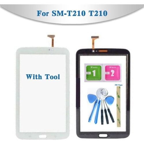 For Samsung Galaxy Tab 3 7.0 SM-T210 T210 and SM-T211 T211 Tablet Touch Screen Digitizer Sensor Front Outer Glass Lens Panel