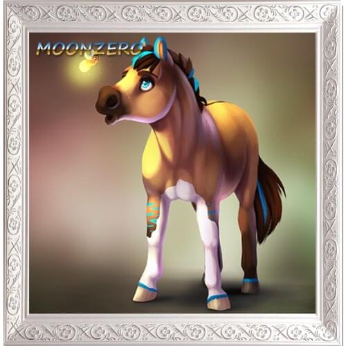 Pony and firefly diy 3d diamond embroidery carton painting picture of crystals mosaic handicraft kits needlework rhinestones