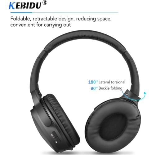 Kebidu Bluetooth 5.0 Headset Wireless Headphone For Ear Head Phone iPhone Xiaomi Huawei Earbuds Earpiece