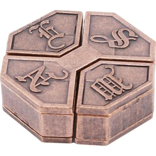 Classic Metal Brain Teaser Test Toys for School Classroom Adults Children Kids Gifts 1pc Alloy Box Lock Puzzle