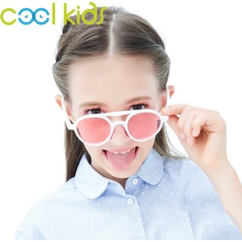 COOL KIDS Flexible Polarized Kids Sunglasses Child Sunglasses For 7-12 Years Girls Boys Eyeglasses TR90 UV400 Eyewear Children