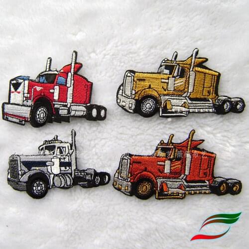 Adhesive tape D219 exquisite full embroidery * cartoon car * children love armband armband DIY patch car logo