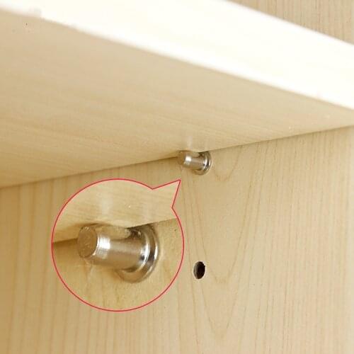 25Pcs Heavy duty shelf support iron Cupboard Cabinet bracket laminates Pin Studs Pegs Furniture combination Connector fitting