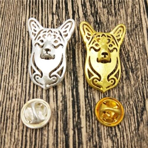 LPHZQH Pembroke Welsh Corg Dog Broches And Pins Collar Pin Jewelery Clothing Accessories Mens Gift