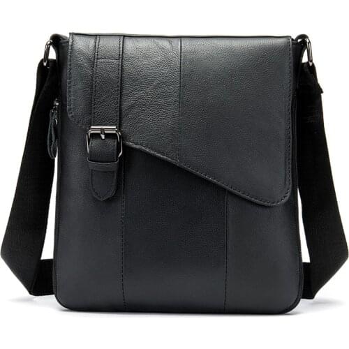 Mens Small Casual Flap Male Crossbody Bags for Men Men Leather Messenger Bag Mens Shoulder Bag Genuine Leather