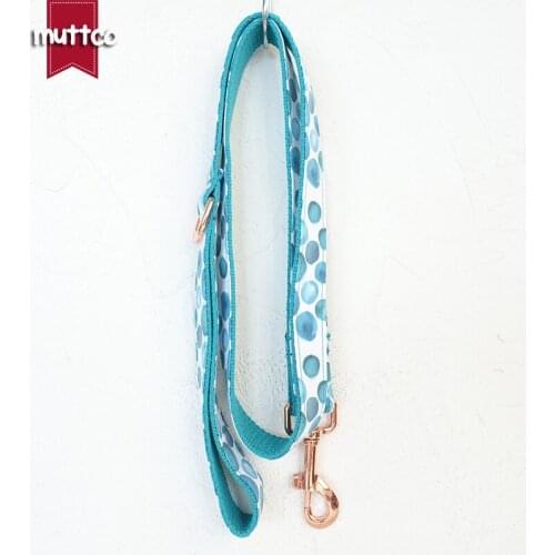 MUTTCO retailing self-design pleasing dog collar THE BUBBLE unique folk style dog leashes 5 sizes UDC053M