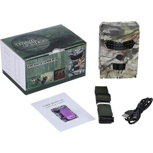 Newest Outdoor Hunting Camera 12MP Wild Animal Detector Trail Camera HD Waterproof Monitoring Infrared Heat Sensing Night Vision