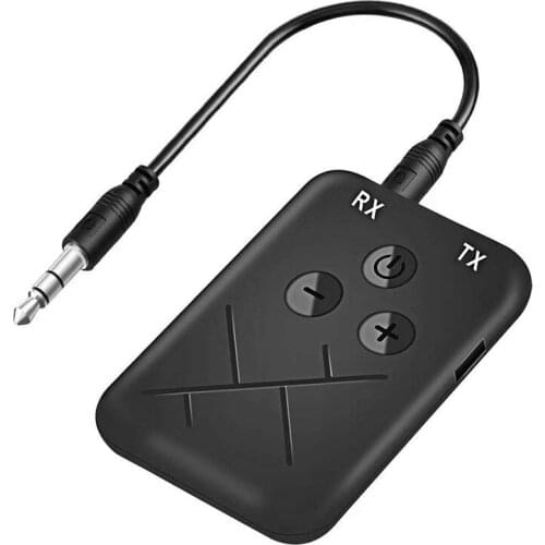 New 2 in 1 Wireless Bluetooth 5.0 Transmitter Receiver Audio Stereo Music TX-10 Bluetooth Adapter for TV Car Speaker Music