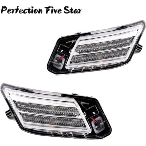30784164 30784165 For Volvo XC60 2008 2009 2010 2011 2012 2013 Left Right Pair Front LED Marker Turn Signal Indicator Light Lamp