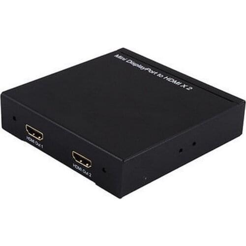 Mini Dp to HDMI Splitter converter Mini Disdisplayport 1X2 HDMI splitter for apple macbook pro air