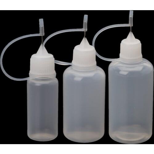 3PCS Per Set Ejuice Bottle Vape Steel Needle Drip Tip Plastic Empty Liquid Dropper 10/30/50ml