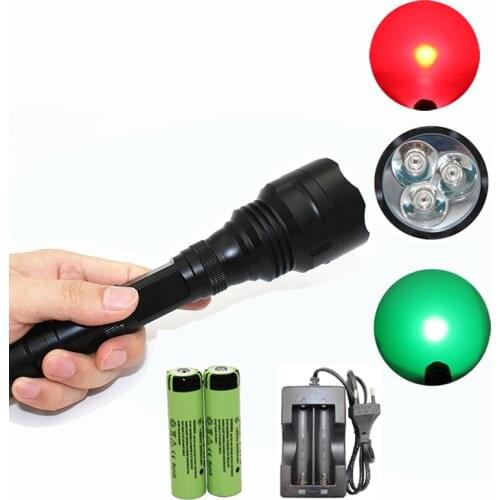 3x XM-L Q5 1200 Lumens LED Flashlight Outdoor Utral Bright Torch Lamp + 2x 18650 Battery + Charger For Camping Hiking