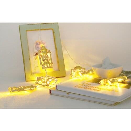 Led Moon Star Castle Led Light String Eid Mubarak Ramadan Home Decoration Ramadan Kareem Eid Lantern Gifts Oil Lamp Light String